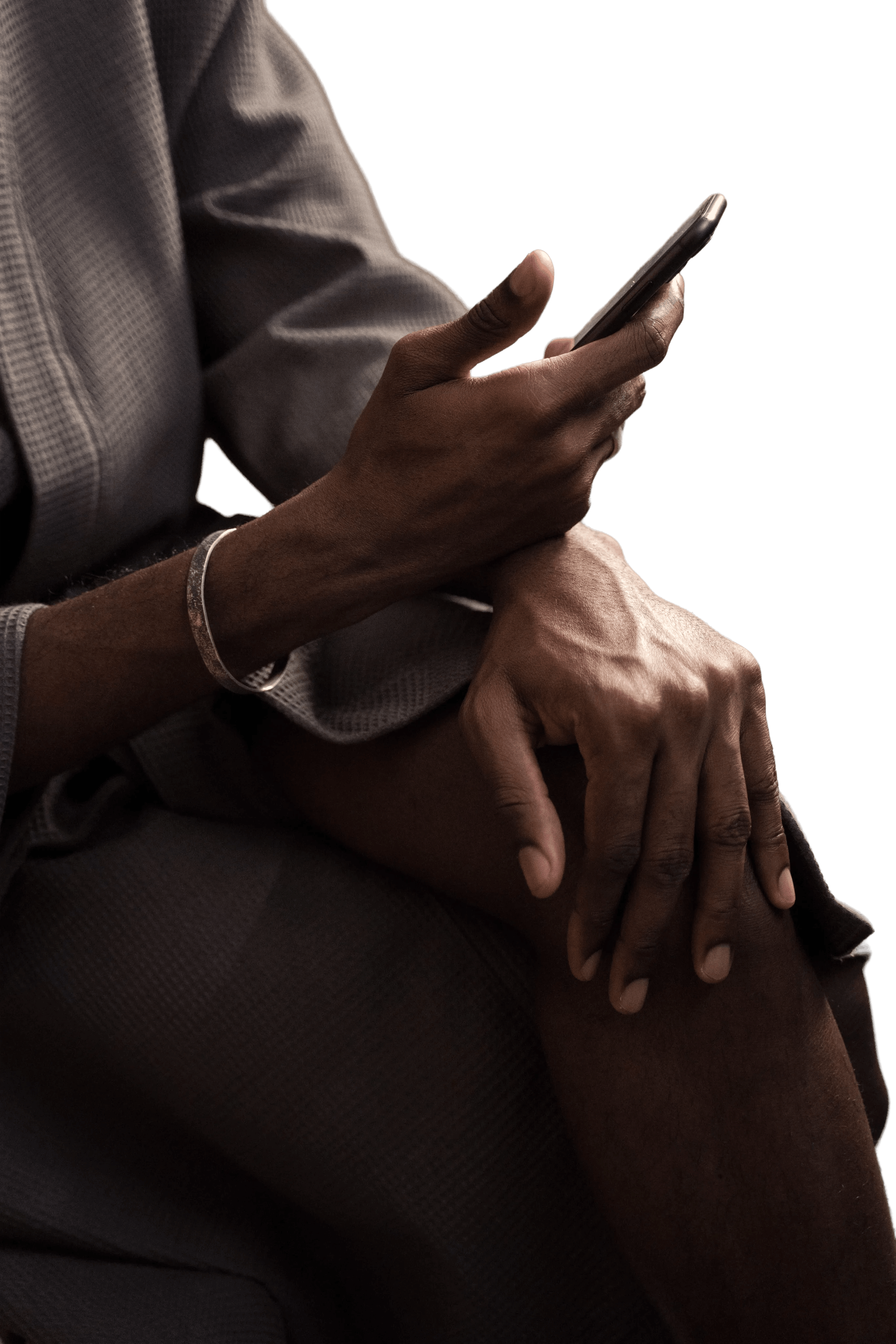 Guest using smartphone