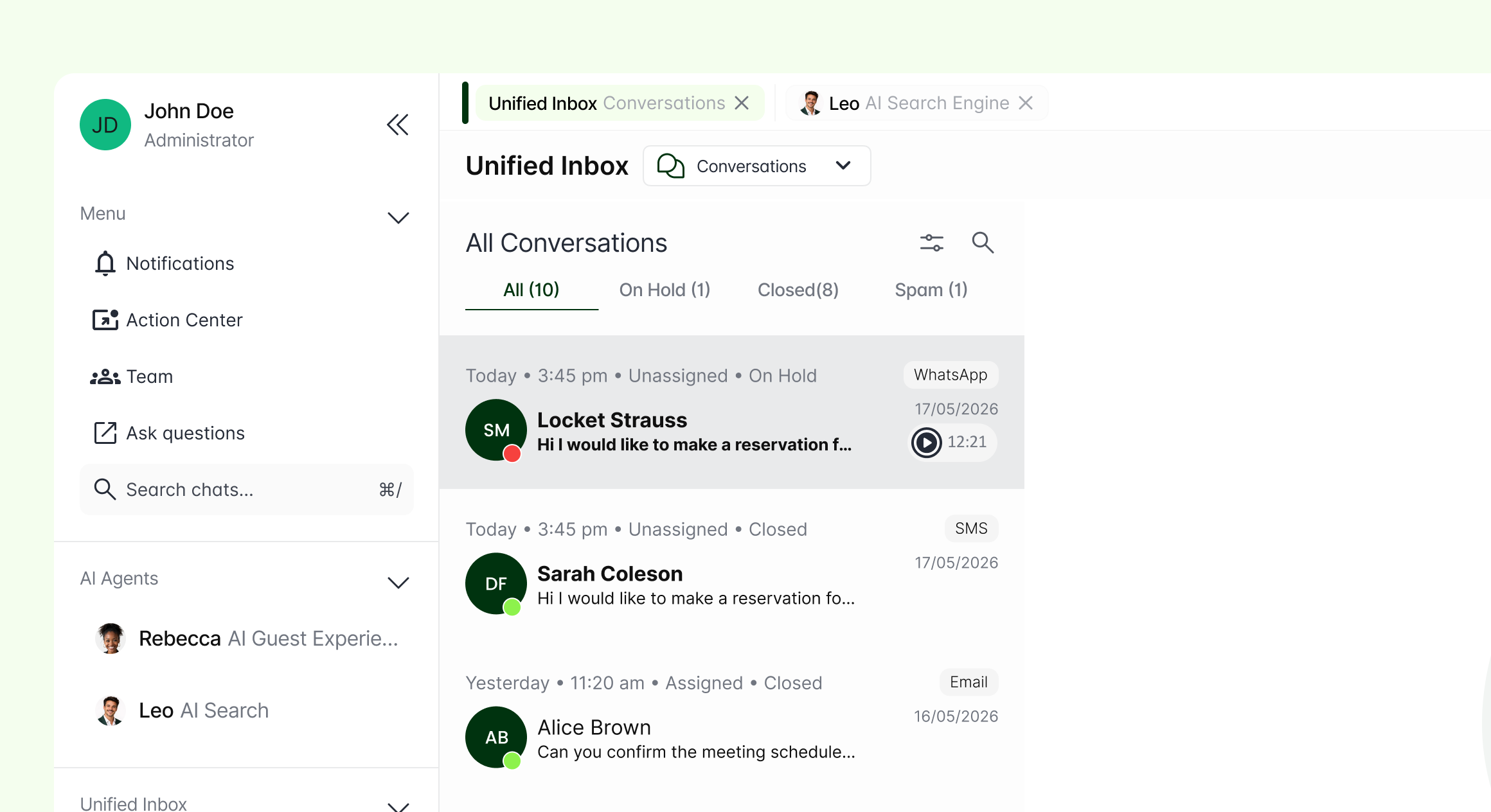 Unified Inbox product